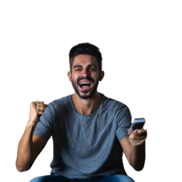 man watching xtreme hd iptv